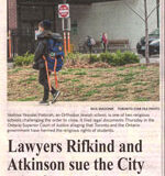 Lawyers Rifkind and Atkinson sue the City over Charter breach - Maria Sarrouh, Staff Reporter, Toronto Star, May 22, 2021